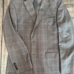 Chaps Classic Gray Plaid Blazer